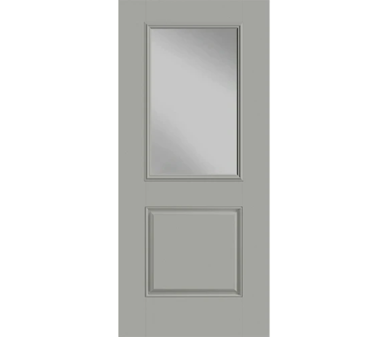 Kennesaw Half Light 1 Panel Fiberglass Entry Door