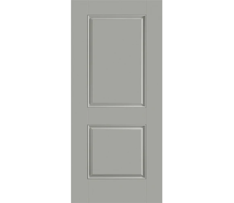 Kennesaw Two Panel Square Fiberglass Entry Door